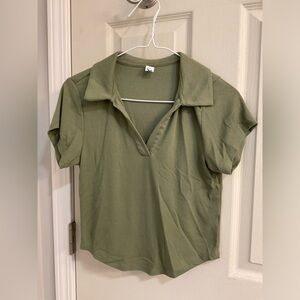 UltraLite Rib-Knit Cropped Polo